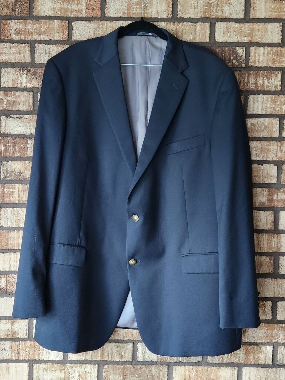 Hart Schaffner Marx Navy Blue Blazer Size 50L